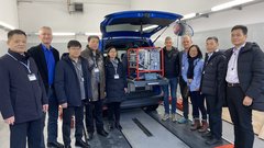 Delegation aus China zu Besuch beim WLV um das Labormessgerät Coliminder zu besichtigen.