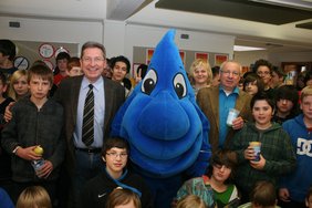 „Tropfi“ zu Besuch in der Hauptschule Gols sowie der Volksschule St. Andrä