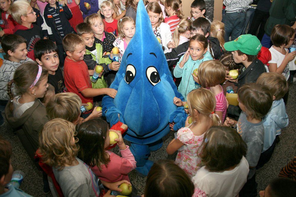 "Tropfi" besucht Kindergarten und Volksschule der Gemeinden Andau und Frauenkirchen