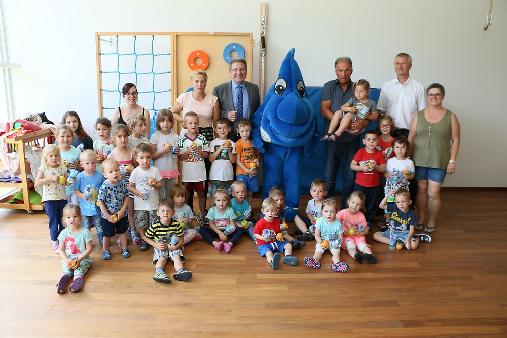 Tropfi zu Besuch im Kindergarten Zagersdorf