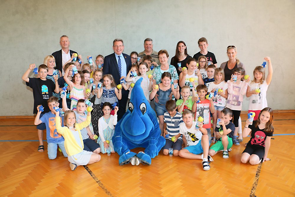Tropfi zu Besuch in der Volksschule Hochwolkersdorf